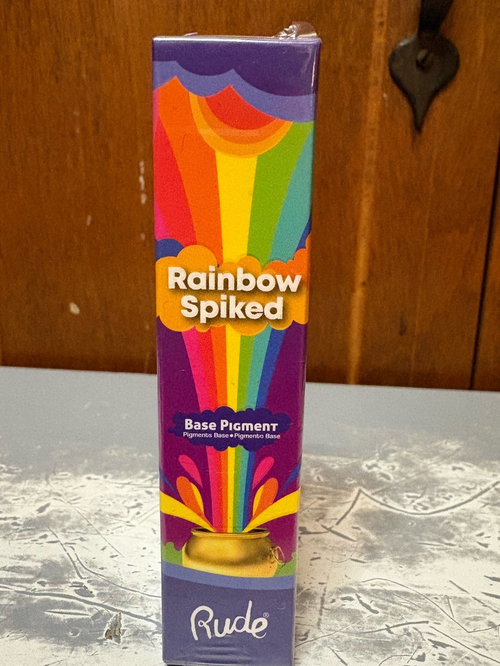 NWT Rude Cosmetics Rainbow Spiked Base Pigment Dark Blue 38018 - Picture 3 of 4